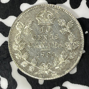 1931 Canada 10 Cents Lot#T4883 Silver! Nice!