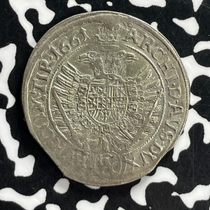 1661 Austria 15 Kreuzer Lot#JM9802 Silver! Nice! KM#1145