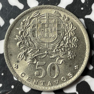 1946 Portugal 50 Centavos Lot#E2814 High Grade! Beautiful!