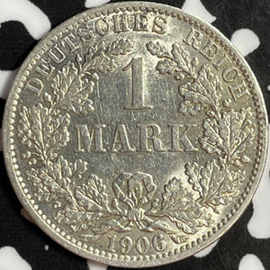 1906-A Germany 1 Mark Lot#D8075 Silver! Nice!