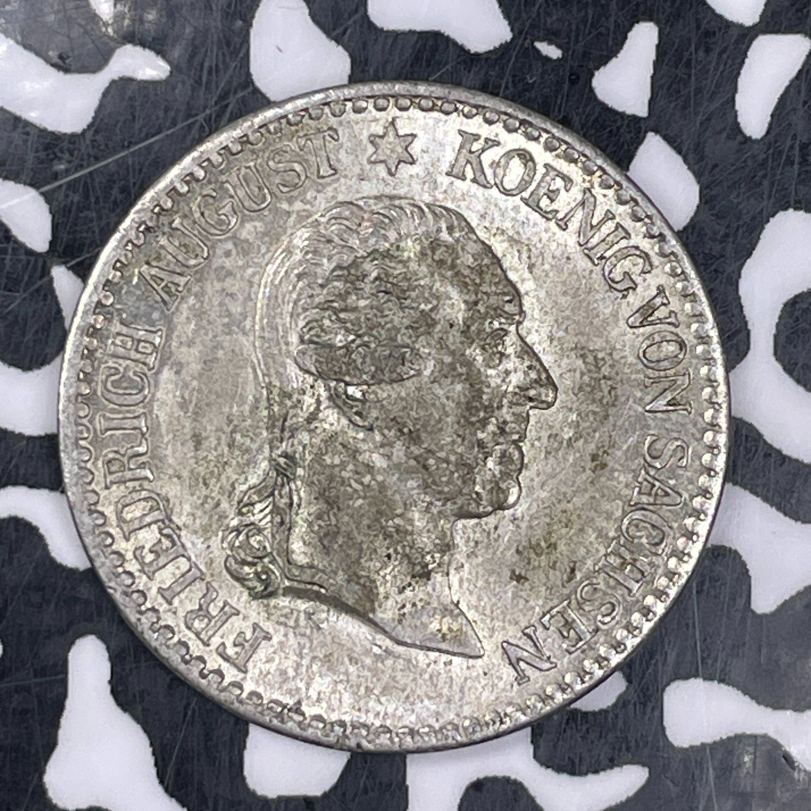 1827-S Germany Saxony-Albertine 1/6 Thaler Lot#JM0658 Silver! High Grade!