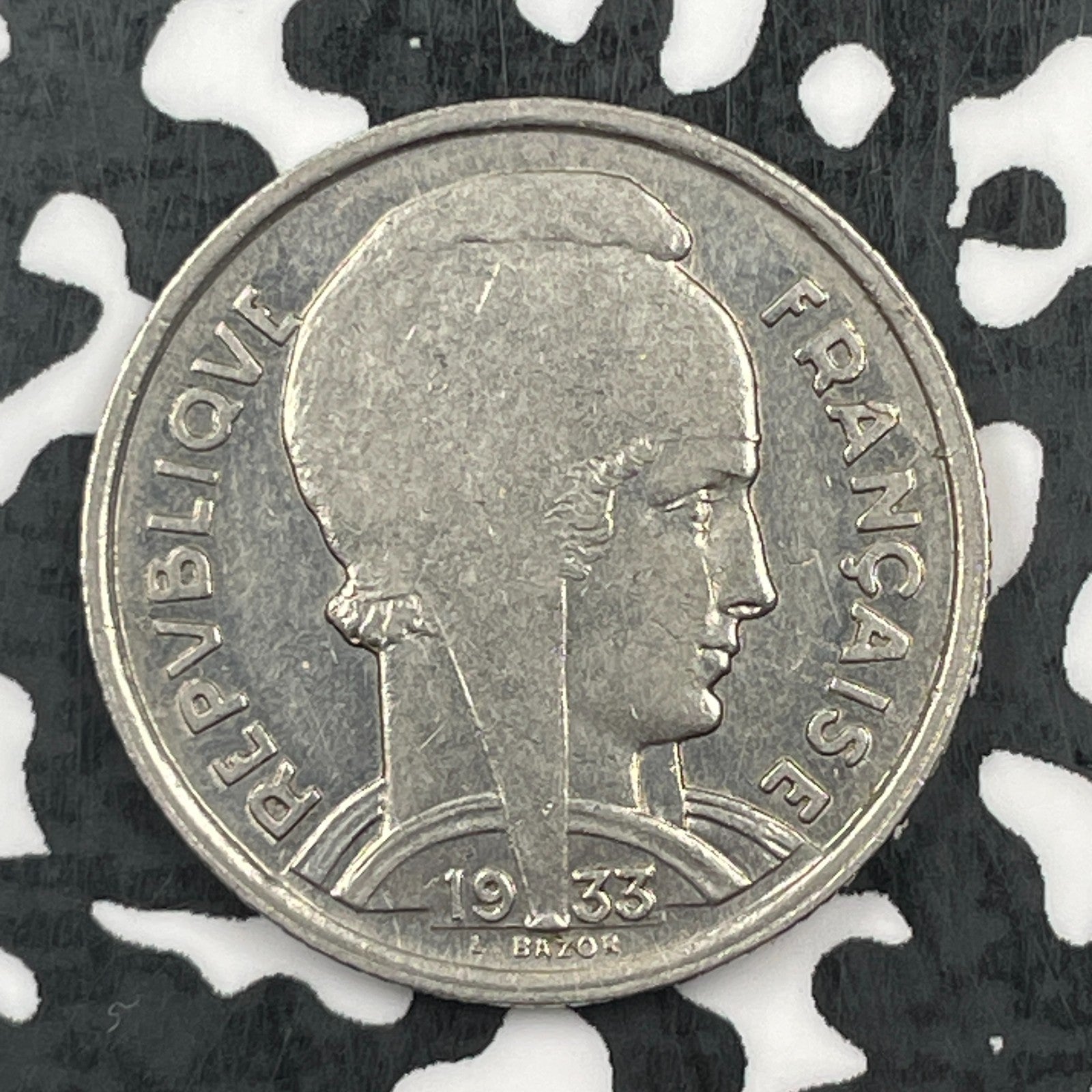 1933 France 5 Francs Lot#F6991 KM#887