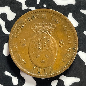 1811 Denmark 2 Skilling Lot#T9673