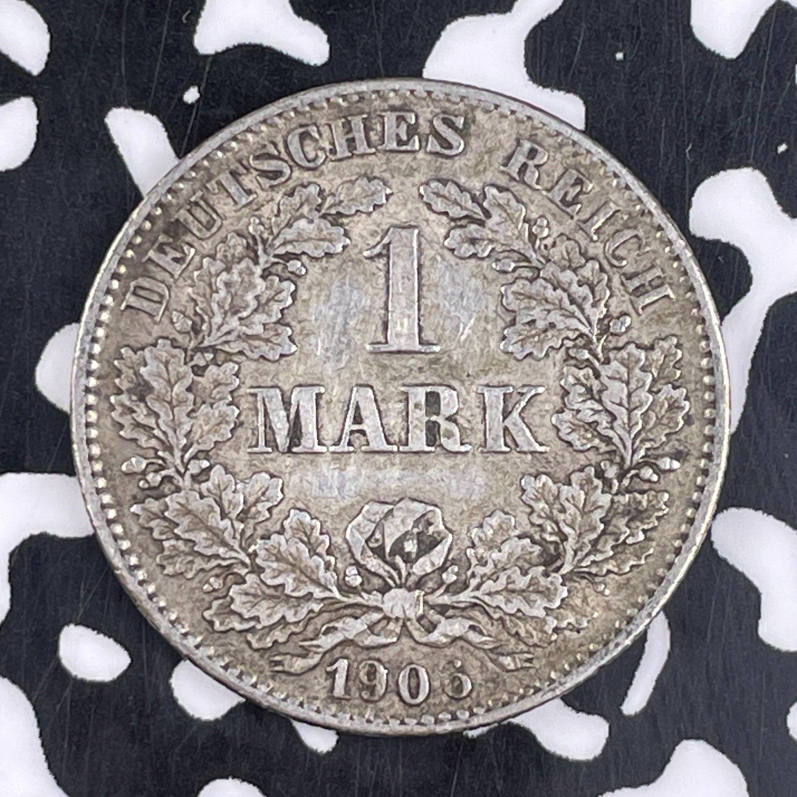 1905-G Germany 1 Mark Lot#F2622 Silver! Key Date! Low Mintage