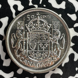 1956 Canada 50 Cents Lot#T7482 Silver! High Grade! Beautiful!