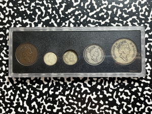 1998 Canada Canadian Mint 90th Anniversary 5x Coin Mint Set Lot#B2665 Silver!