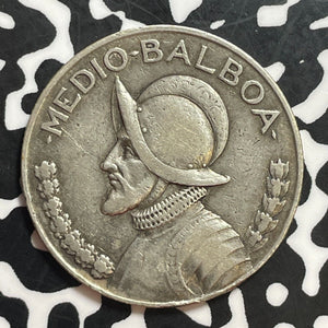 1934 Panama 1/2 Balboa Half Balboa Lot#T1297 Silver!