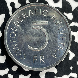 1976 Switzerland 5 Francs Lot#T9660 High Grade! Beautiful!
