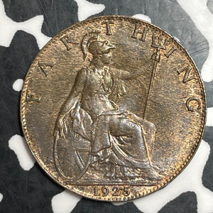 1925 Great Britain Farthing Lot#T2455 Nice!