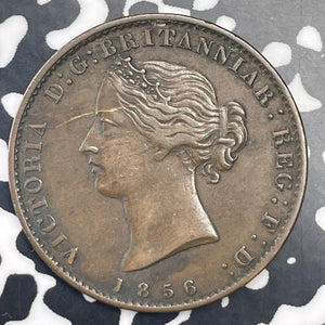 1856 Nova Scotia 1/2 Penny Token Lot#C1365 Obverse Scratch