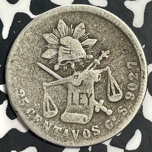 1879-Go S Mexico 25 Centavos Lot#T0058 Silver!