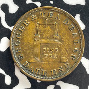 1838 Great Britain London Samuel King Tea Farthing Token Lot#T7648