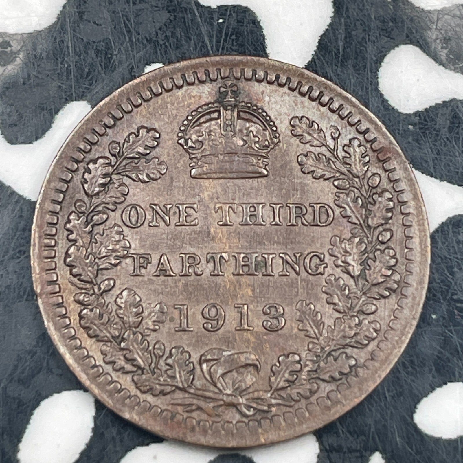 1913 Great Britain 1/3 Farthing Lot#N3692 Nice!