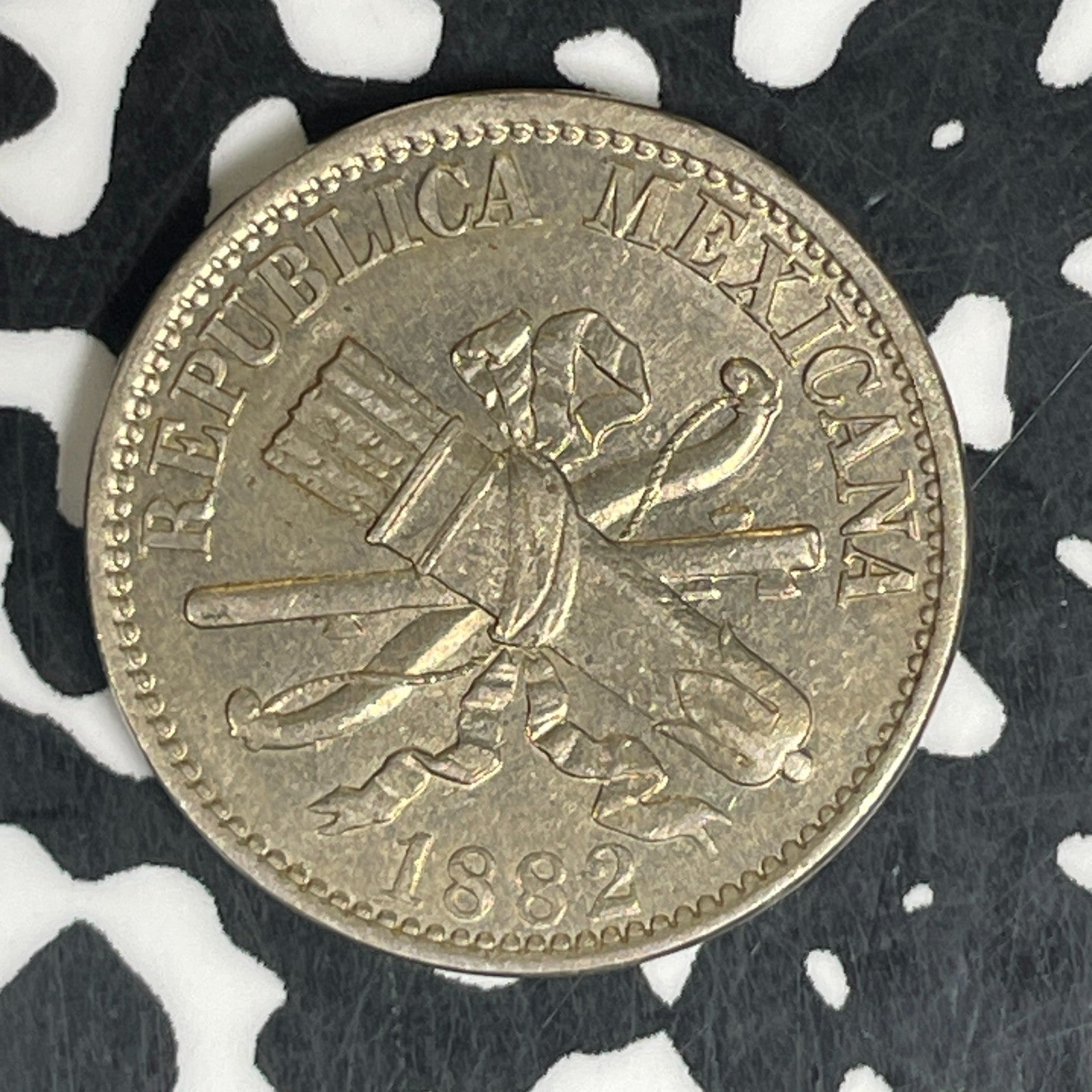 1882 Mexico 5 Centavos Lot#C6249 High Grade! Beautiful!