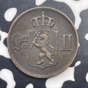 1877 Norway 1 Ore Lot#C1418