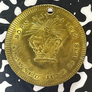 1840 Great Britain Queen Victoria & Albert Marriage Medal Lot#T3042 30mm