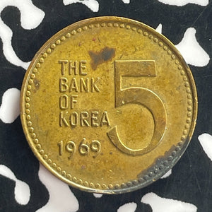 1969 Korea 5 Won Lot#T7576