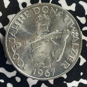 1967 Austria 50 Schilling Lot#T8642 Large Silver Coin! High Grade! Beautiful!