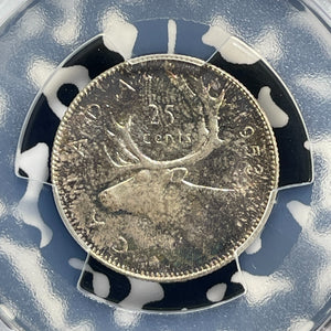 1953 Canada 25 Cents PCGS MS66 Lot#G1042 Silver! Gem BU! No Strap