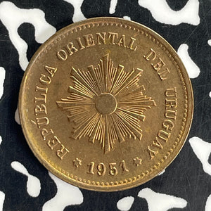 1951-So Uruguay 5 Centesimos Lot#C1533 High Grade! Beautiful!