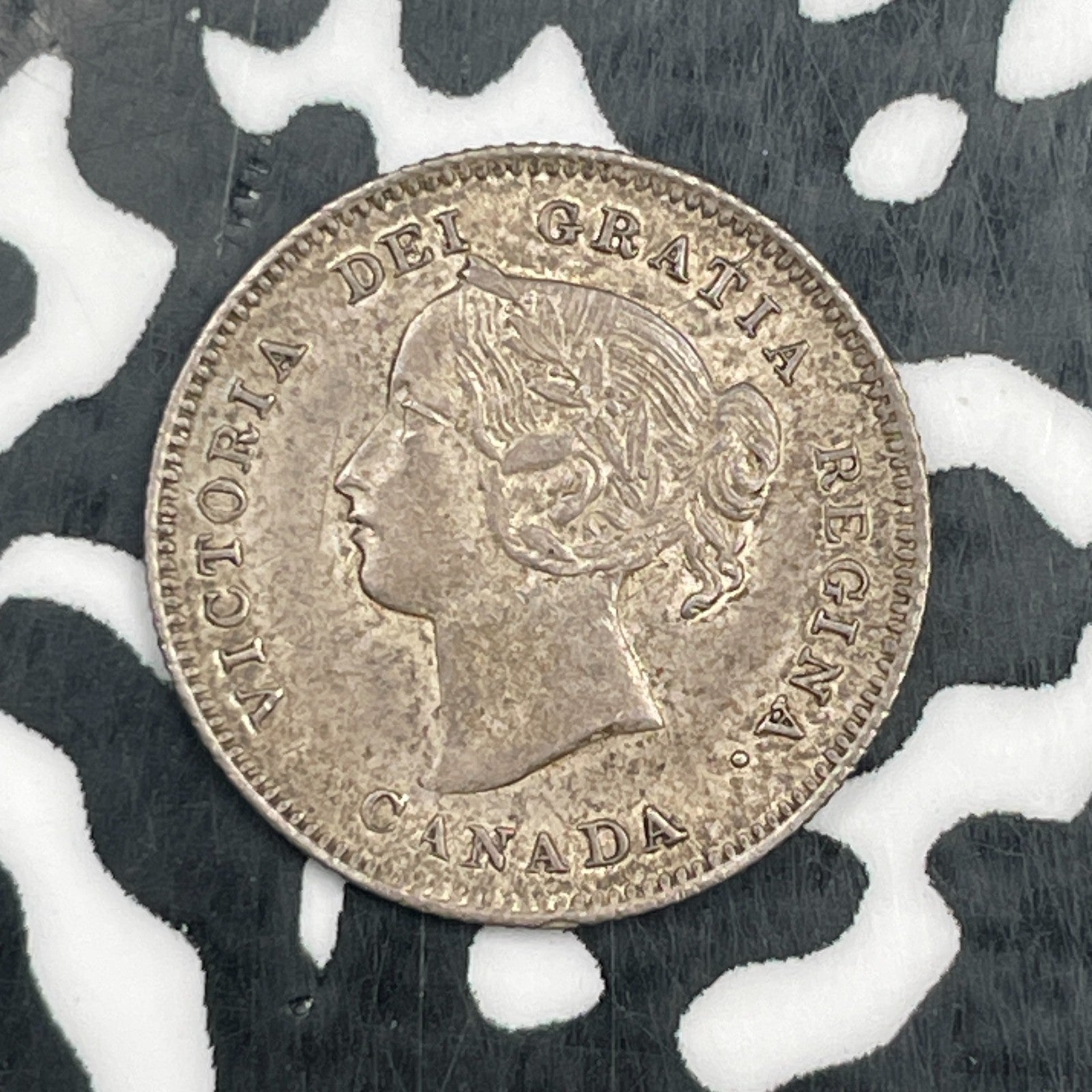 1900 Canada 5 Cents Lot#N0976 Silver! Nice!