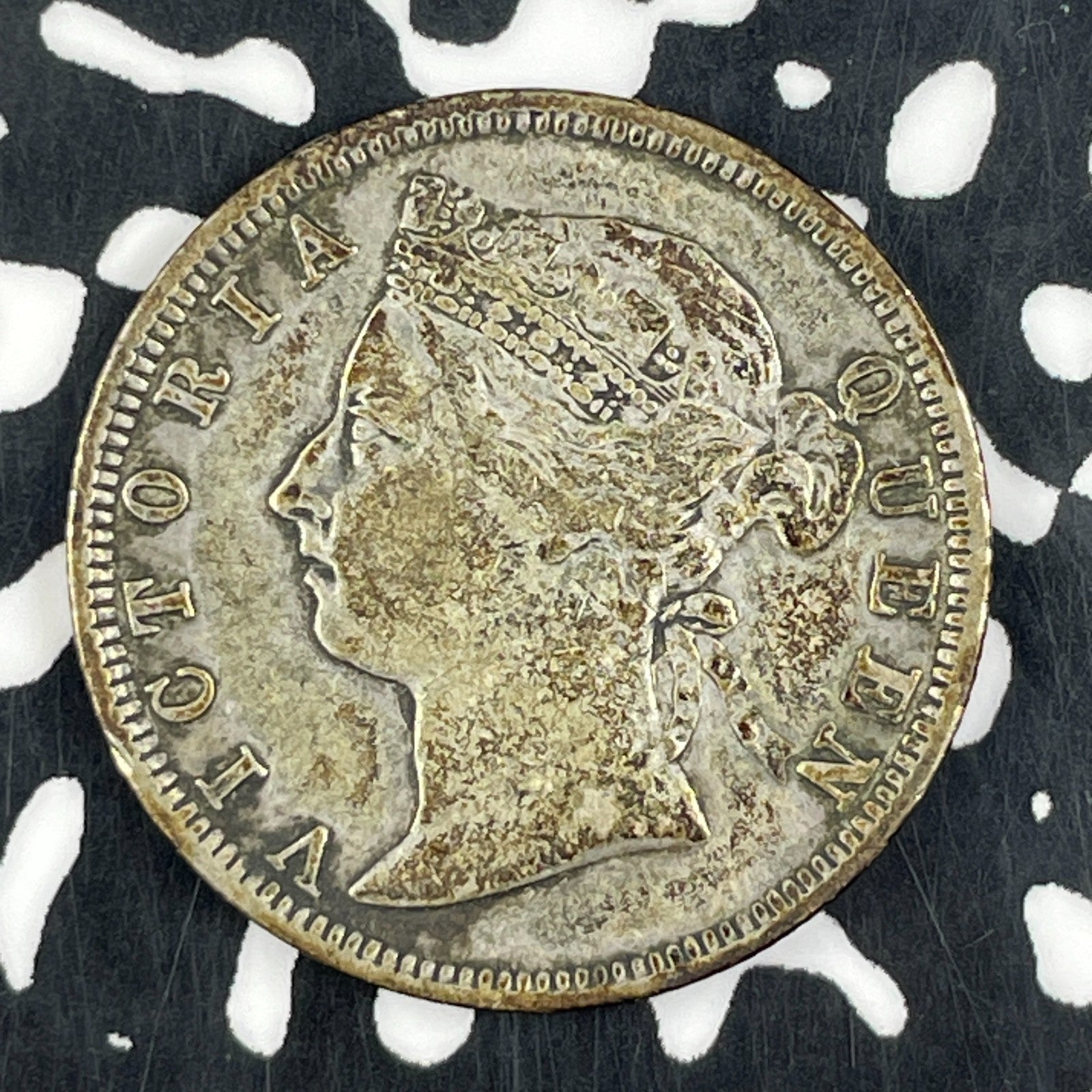 1888 Hong Kong 20 Cents Lot#JM1384 Silver! Scarce!