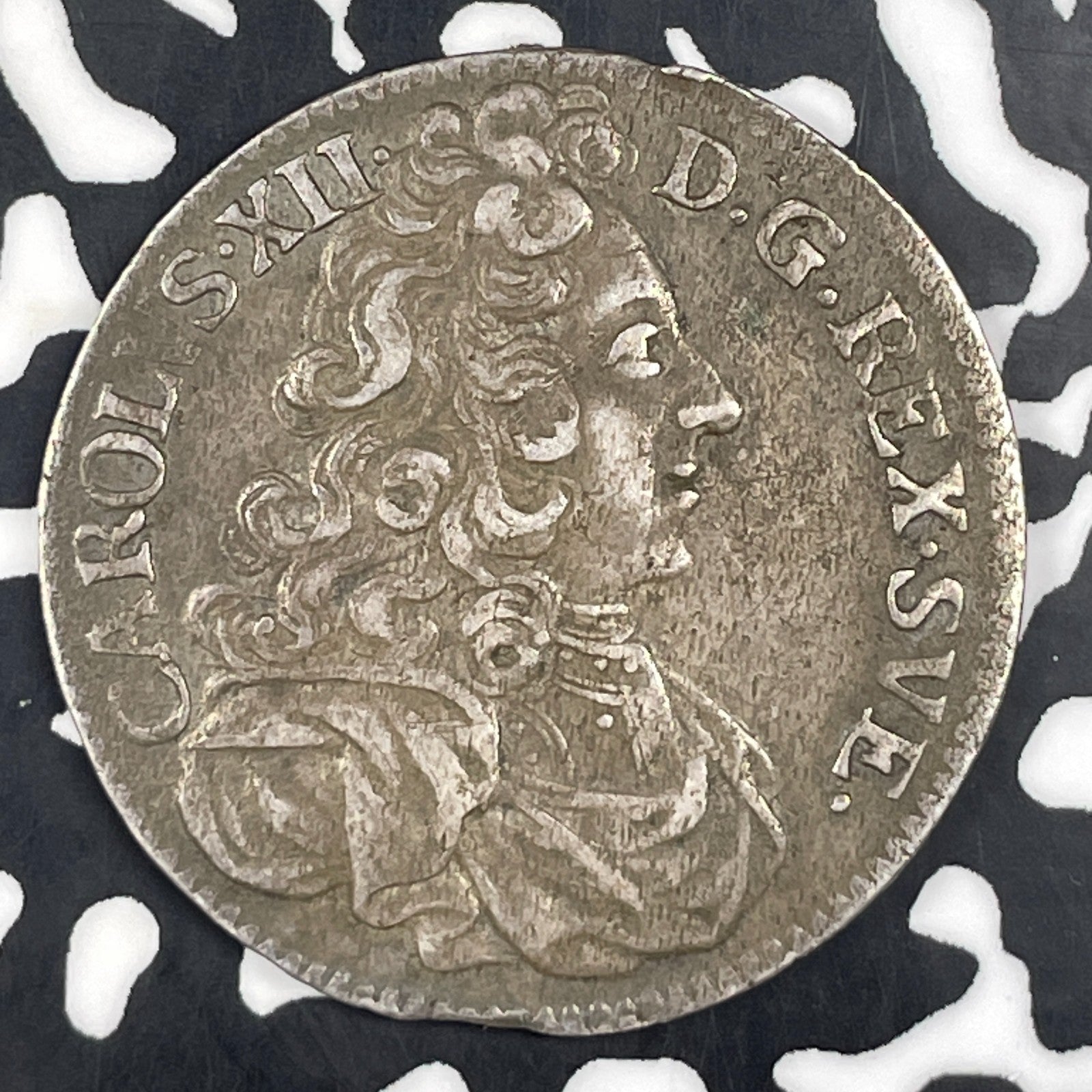 1701 Sweden 2 Mark Lot#JM0885 Silver! Nice!