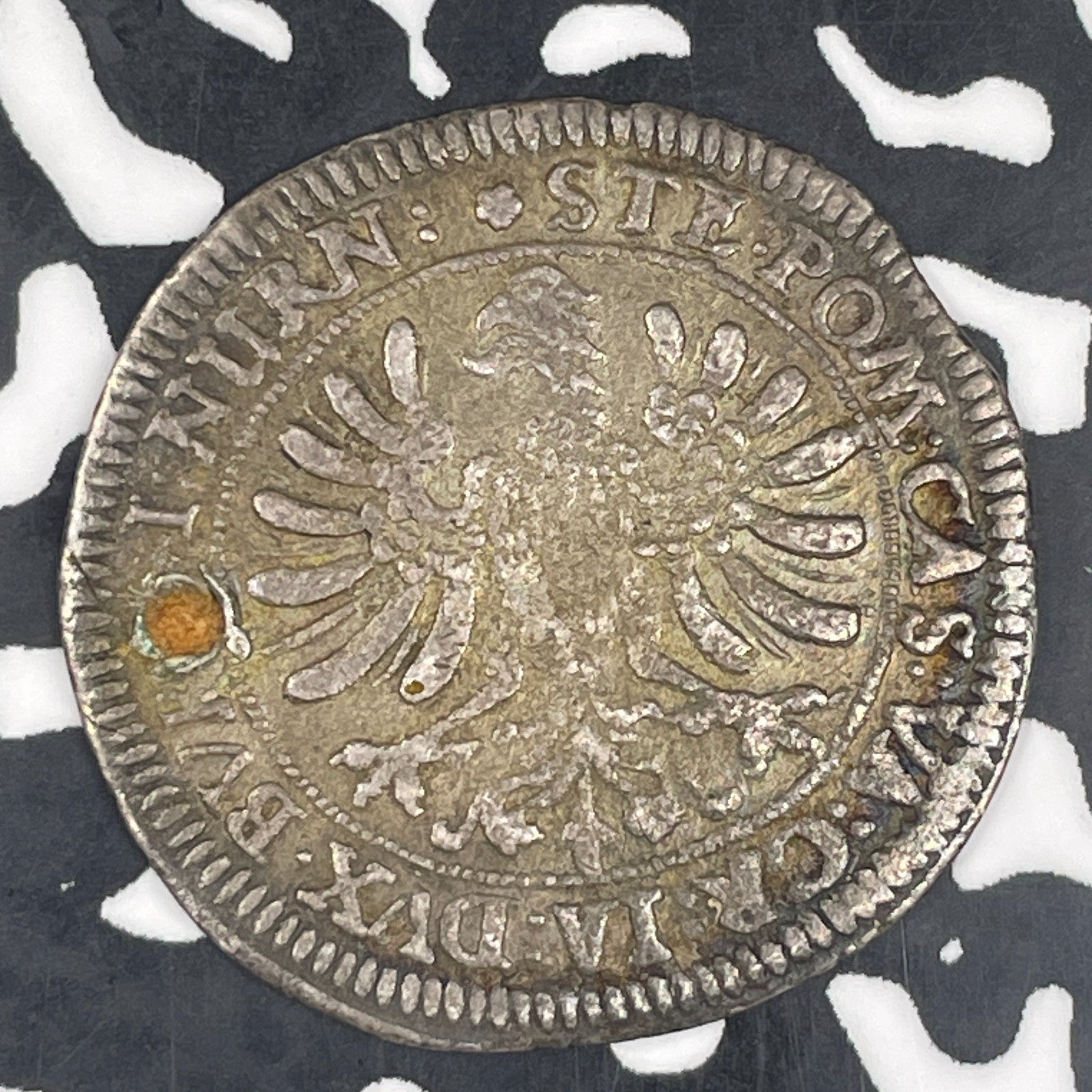 1630 Germany Brandenburg-Bayreuth 4 Kreuzer Lot#C9266 Silver! Plugged Hole