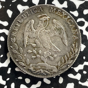 1895-Go RS Mexico 8 Reales Lot#JM0211 Large Silver! Nice!