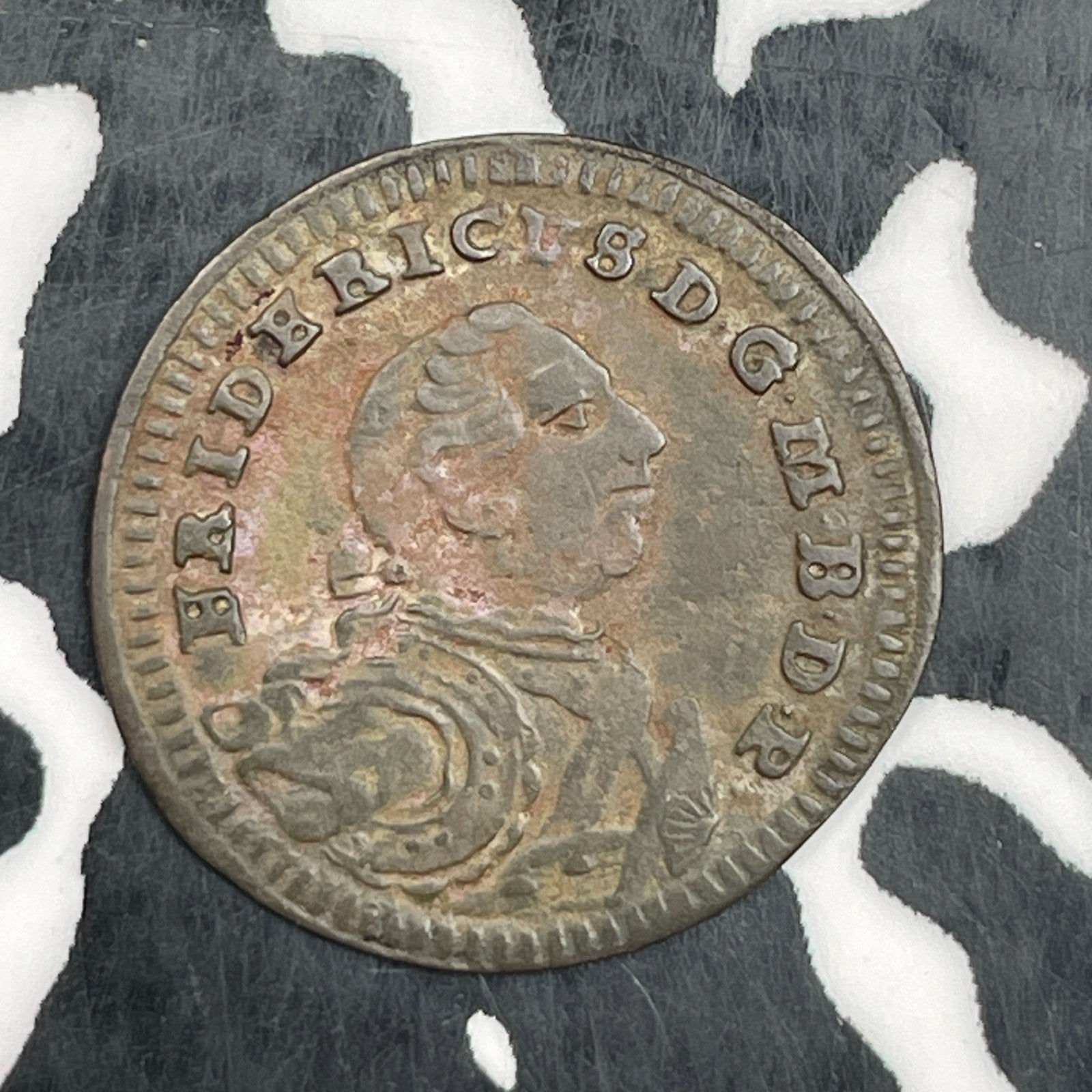 1752-CLR Germany Brandenburg-Bayreuth 1 Kreuzer Lot#N2373 Silver! KM#192