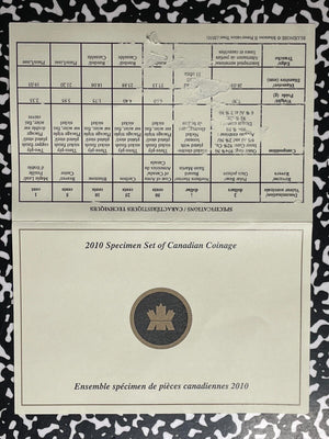 2010 Canada 7x Coin Specimen Set Lot#B2212 With Case & C.O.A.