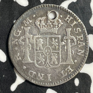 1798-FM Mexico 1/2 Real Half Real Lot#E5053 Silver!