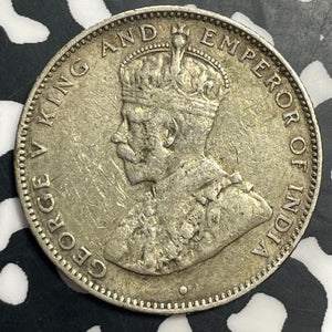 1911 British Honduras 25 Cents Lot#T0035 Silver!