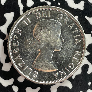1956 Canada 50 Cents Lot#T7485 Silver! High Grade! Beautiful!