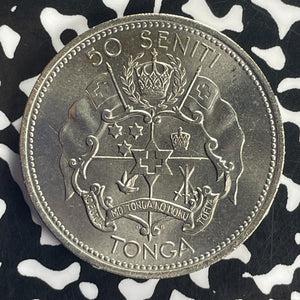 1967 Tonga 50 Senti Lot#T8699 High Grade! Beautiful!
