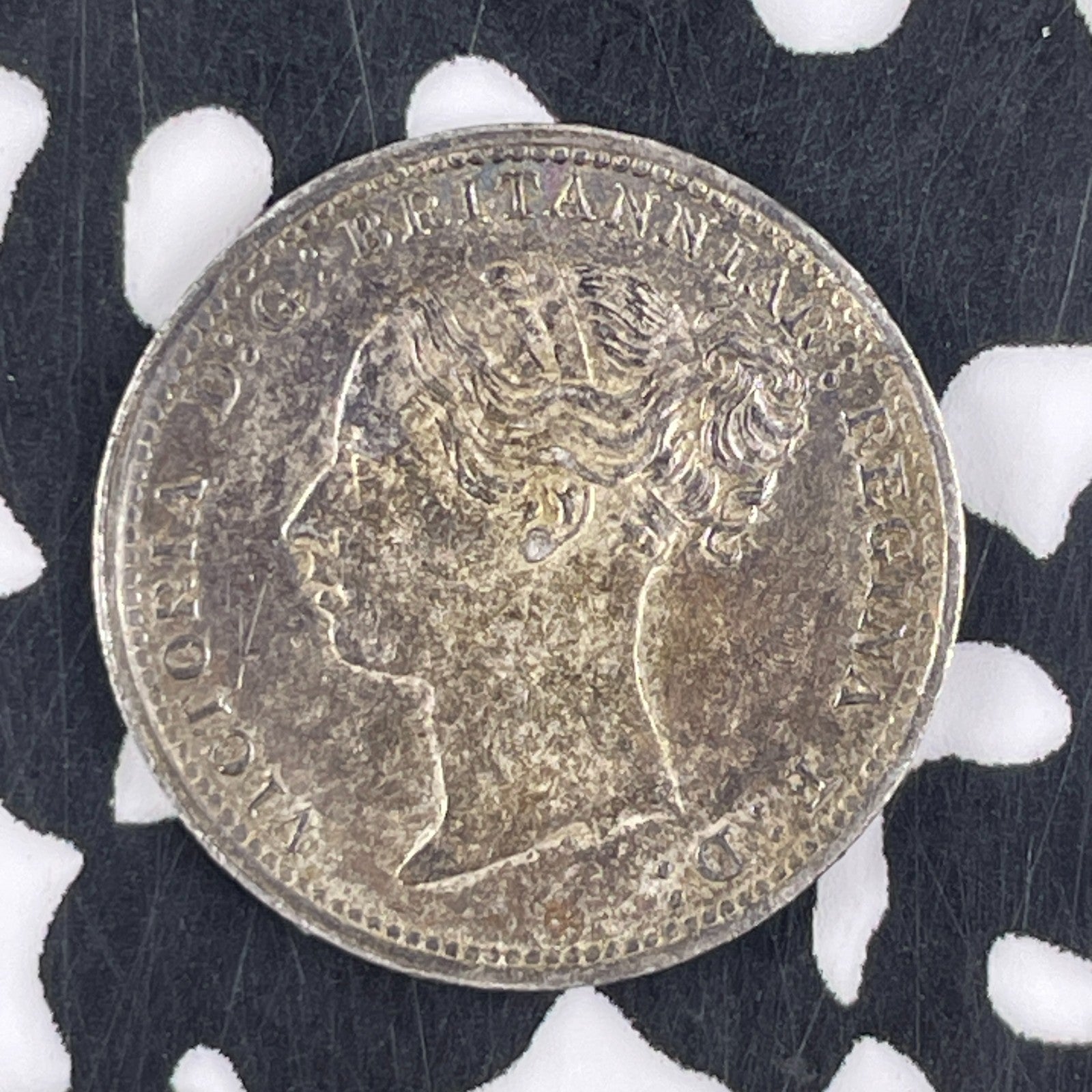 1886 Great Britain 3 Pence Threepence Lot#F2559 Silver! Nice!