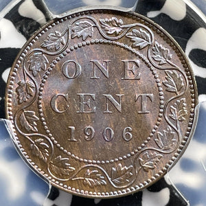 1906 Canada Large Cent PCGS MS64RB Lot#G7290 Choice UNC! Beautiful Toning!