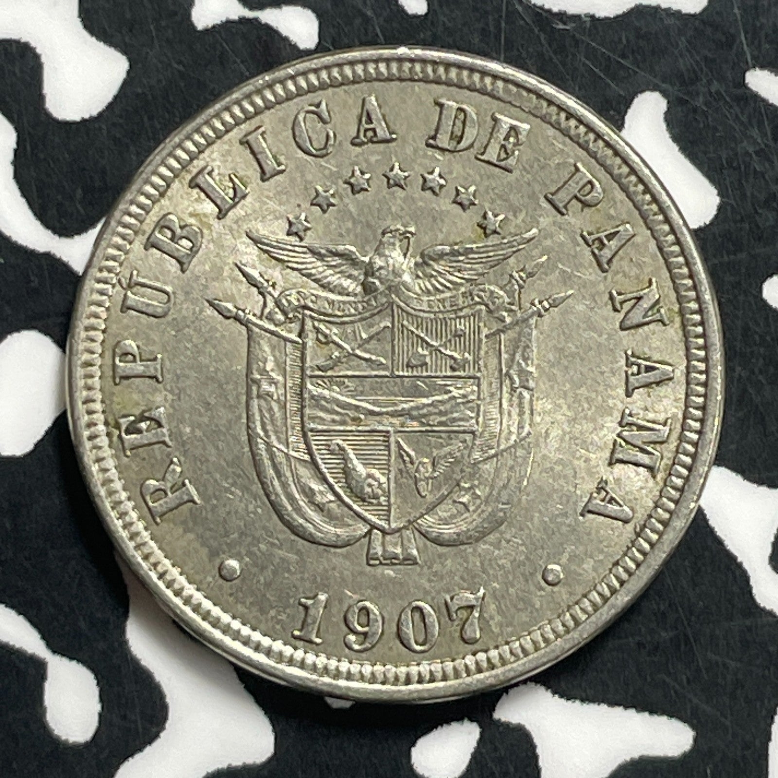 1907 Panama 2 1/2 Centesimos Lot#C0602 Nice!