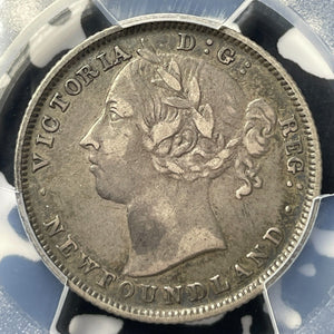 1882-H Newfoundland 20 Cents PCGS VF35 Lot#G9237 Silver!