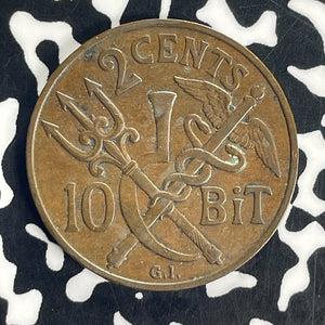 1905-P Danish West Indies 2 Cents Lot#T8574