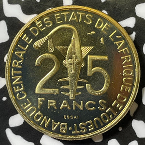 1970 West African States 25 Francs Lot#E4759 Essai