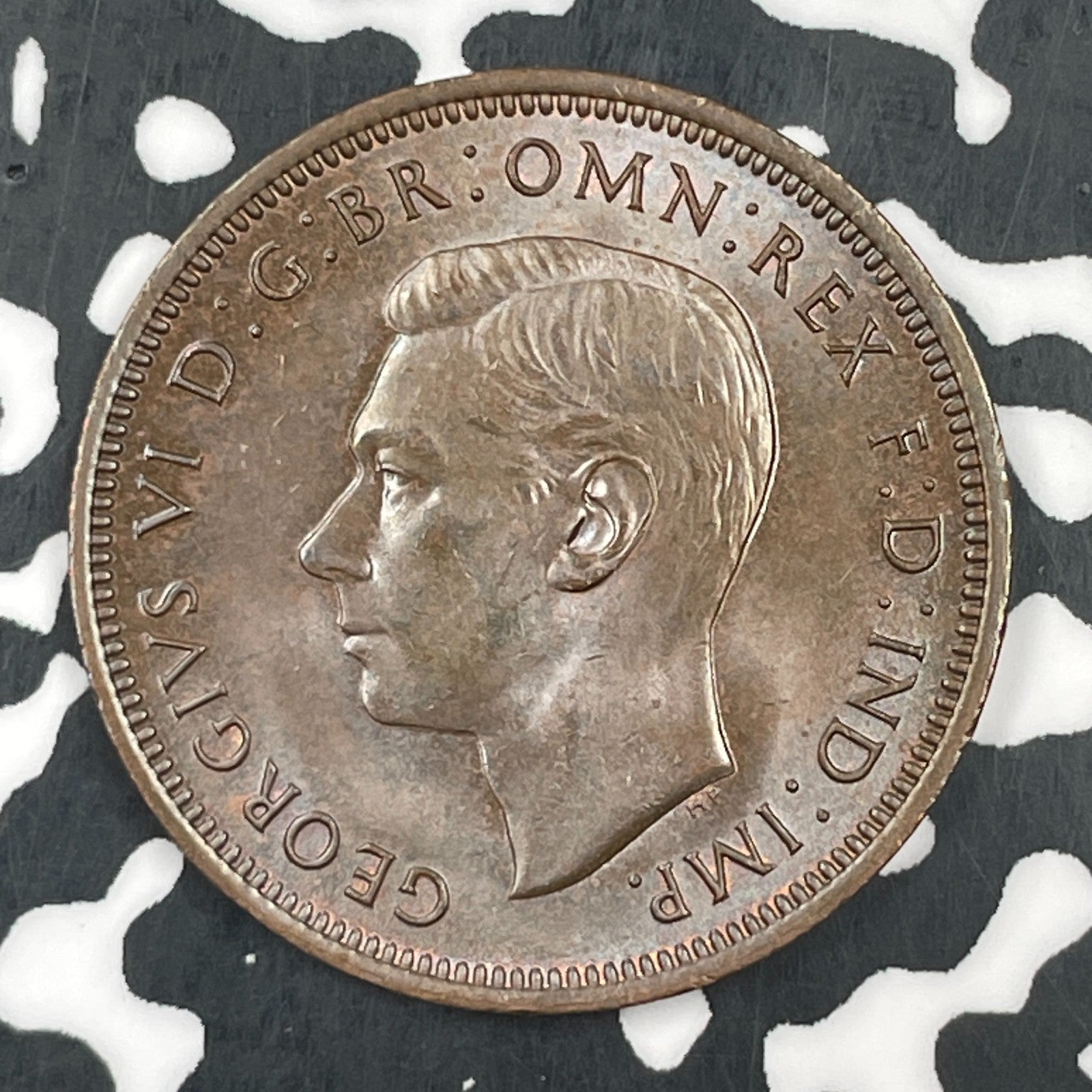 1941 Great Britain 1/2 Penny Half Penny Lot#F5129 High Grade! Beautiful!