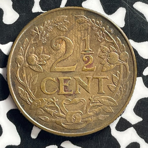 1929 Netherlands 2 1/2 Cents Lot#C0818 Nice!