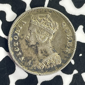 1895 Hong Kong 10 Cents Lot#T8742 Silver!