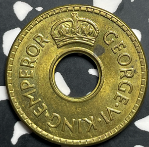 1942 Fiji 1/2 Penny Half Penny Lot#T9389 Nice!