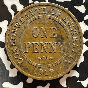 1919 Australia 1 Penny Lot#T5195 No Dots