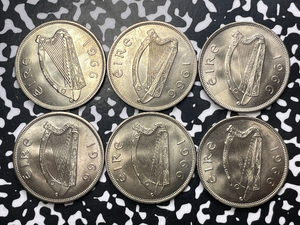 1966 Ireland 1/2 Crown Half Crown (6 Available) (1 Coin Only) High Grade!