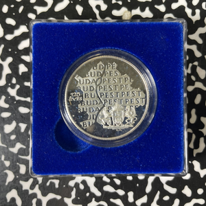 1998 Hungary Buda & Pest Unification 750 Forint Lot#B2798 Silver! Proof! W/ Case