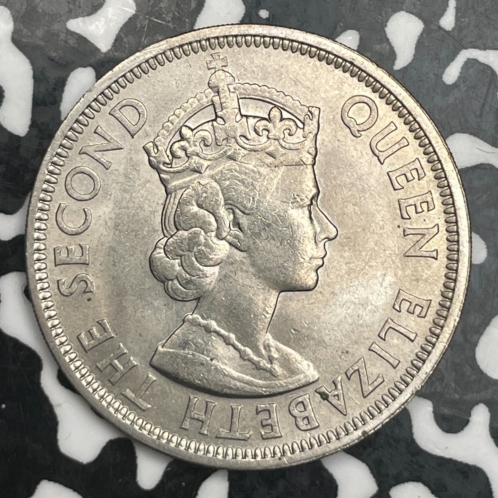 1956 Mauritius 1 Rupee Lot#F7226 High Grade! Beautiful!