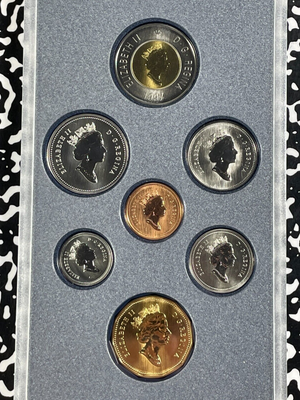 1997 Canada 7x Coin Specimen Set Lot#B2156 With Case & C.O.A